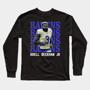 Baltimore Ravens Odell Beckham Jr 3 Long Sleeve T-Shirt